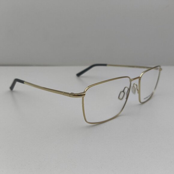 🕶️Made in Italy! Porsche Design P8760 Pale Gold Eyeglasses 58/17 145 /EUM153🕶️ - Picture 1 of 11